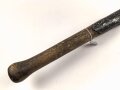 Kaiserreich und 1. Weltkrieg, Spaten Modell 1898, ungereinigt, das Holz wurmstichig