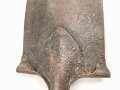 Kaiserreich und 1. Weltkrieg, Spaten Modell 1898, leicht narbiges Stück