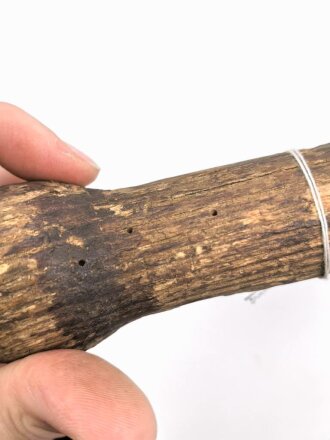 Kaiserreich und 1. Weltkrieg, Spaten Modell 1898, grob gereinigtes Stück, das Holz in Teilen wurmstichig