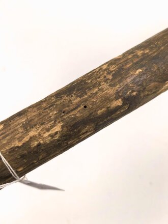 Kaiserreich und 1. Weltkrieg, Spaten Modell 1898, grob gereinigtes Stück, das Holz in Teilen wurmstichig