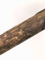 Kaiserreich und 1. Weltkrieg, Spaten Modell 1898, grob gereinigtes Stück, das Holz in Teilen wurmstichig