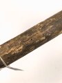 Kaiserreich und 1. Weltkrieg, Spaten Modell 1898, grob gereinigtes Stück, das Holz in Teilen wurmstichig
