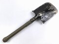 Kaiserreich und 1. Weltkrieg, Spaten Modell 1898, überlackiertes Stück mit Herstellerstempel
