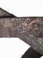 Serbien vermutlich 1.Weltkrieg, lederne Spatentasche, mit Herstellerstempel, ungereinigtes Stück