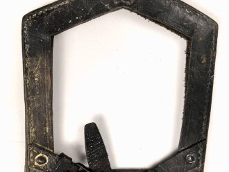 Serbien verrmutlich 1.Weltkrieg, lederne Spatentasche mit Herstellerstempel, ungereinigtes Stück