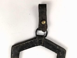 Serbien verrmutlich 1.Weltkrieg, lederne Spatentasche mit Herstellerstempel, ungereinigtes Stück
