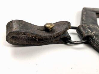 Serbien verrmutlich 1.Weltkrieg, lederne Spatentasche mit Herstellerstempel, ungereinigtes Stück