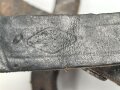 Serbien verrmutlich 1.Weltkrieg, lederne Spatentasche mit Herstellerstempel, ungereinigtes Stück