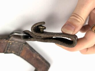 Serbien verrmutlich 1.Weltkrieg, lederne Spatentasche , ungereinigtes Stück