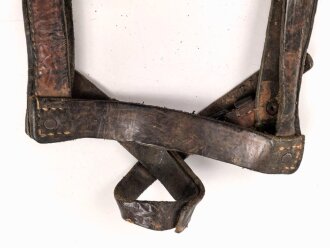 Serbien verrmutlich 1.Weltkrieg, lederne Spatentasche , ungereinigtes Stück