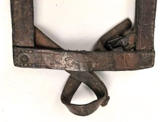 Serbien verrmutlich 1.Weltkrieg, lederne Spatentasche , ungereinigtes Stück
