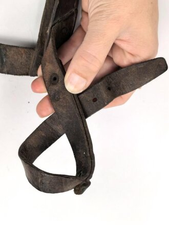 Serbien verrmutlich 1.Weltkrieg, lederne Spatentasche , ungereinigtes Stück