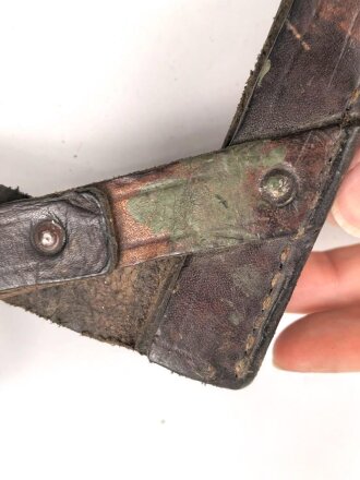 Serbien verrmutlich 1.Weltkrieg, lederne Spatentasche , ungereinigtes Stück