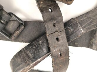 Serbien verrmutlich 1.Weltkrieg, lederne Spatentasche , ungereinigtes Stück