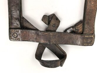 Serbien verrmutlich 1.Weltkrieg, lederne Spatentasche , ungereinigtes Stück