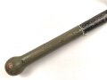 Reichswehr, Spaten Modell 1898, überlackiertes Stück, datiert 1934. Ungereinigt