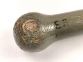 Reichswehr, Spaten Modell 1898, überlackiertes Stück, datiert 1934. Ungereinigt