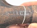 Kaiserreich und 1. Weltkrieg, Spaten Modell 1874. Ungereinigtes Stück ohne erkennbare Stempelung