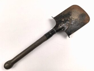 Kaiserreich und 1. Weltkrieg, Spaten Modell 1874. Überlackiertes Stück
