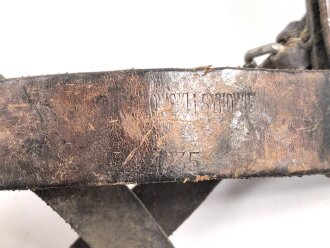Polen 2 Weltkrieg, Spatenleder. gebraucht, ungereinigt
