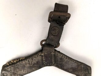 Ungarn , Spatenleder aus der Zeit des 1. Weltkrieg. Für den Spaten M-1910. Ungereinigt
