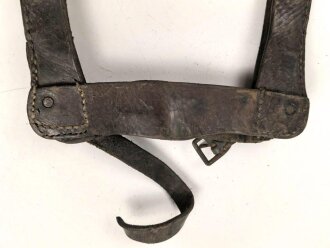 Ungarn , Spatenleder aus der Zeit des 1. Weltkrieg. Für den Spaten M-1910. Ungereinigt