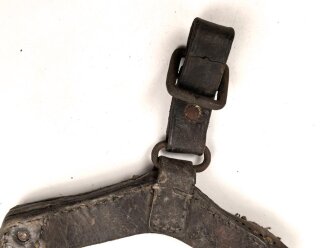Ungarn , Spatenleder aus der Zeit des 1. Weltkrieg. Für den Spaten M-1910. Ungereinigt