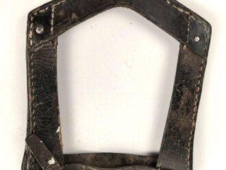 Ungarn , Spatenleder aus der Zeit des 1. Weltkrieg. Für den Spaten M-1910. Ungereinigt