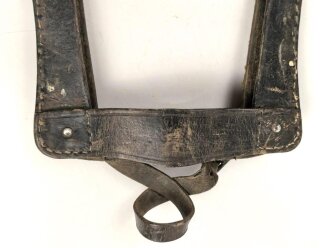 Ungarn , Spatenleder aus der Zeit des 1. Weltkrieg. Für den Spaten M-1910. Ungereinigt