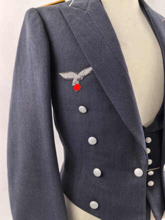 Luftwaffe, Weste und Jacke zum Gesellschaftsanzug. Beides...