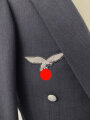 Luftwaffe, Weste und Jacke zum Gesellschaftsanzug. Beides mit Schneideretikett von Miltenberger Dresden für einen Leutnant Kellner, datiert 1937. Sehr guter Zustand, der Brustadler original vernäht.