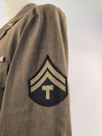 U.S. Army 2. Weltkrieg, "Class A" Ausgehuniform , sehr guter Zustand, datiert 1940, size 40L.