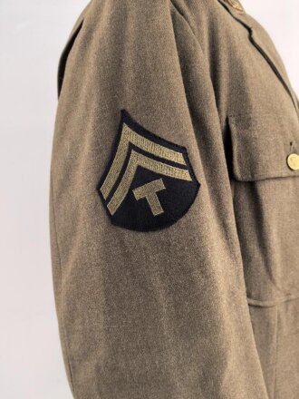 U.S. Army 2. Weltkrieg, "Class A" Ausgehuniform , sehr guter Zustand, datiert 1940, size 40L.
