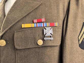 U.S. Army 2. Weltkrieg, "Class A" Ausgehuniform , sehr guter Zustand, datiert 1940, size 40L.