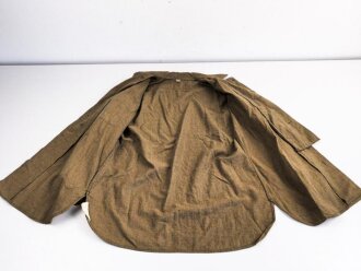 U.S. Army 2. Weltkrieg, Hemd für Mannschaften, spezielle Ausführung mit " gas flap",. Getragenes Stück, Grösse 15 1/2 - 33