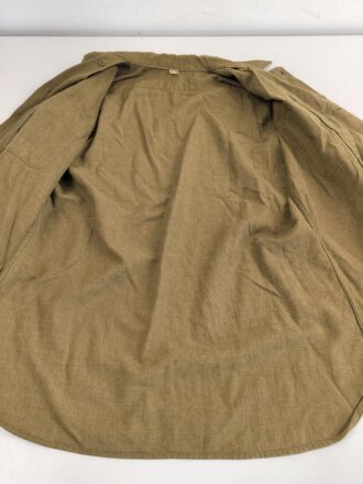 U.S. Army 2. Weltkrieg, Hemd für Mannschaften, spezielle Ausführung mit " gas flap",. Getragenes Stück, Grösse 15 1/2 - 33