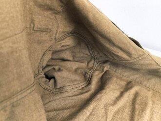 U.S. Army 2. Weltkrieg, Hemd für Mannschaften, spezielle Ausführung mit " gas flap",. Getragenes Stück, Grösse 15 1/2 - 33