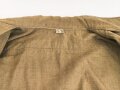 U.S. Army 2. Weltkrieg, Hemd für Mannschaften, spezielle Ausführung mit " gas flap",. Getragenes Stück, Grösse 15 1/2 - 33