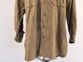U.S. Army 2. Weltkrieg, Hemd für Mannschaften, spezielle Ausführung mit " gas flap",. Getragenes Stück, Grösse 15 1/2 - 33