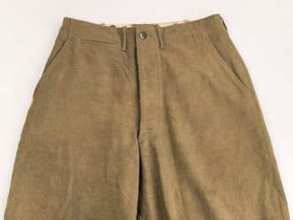 U.S. Army 2. Weltkrieg, Hose für Mannschaften, Modell 1937, getragenes Stück