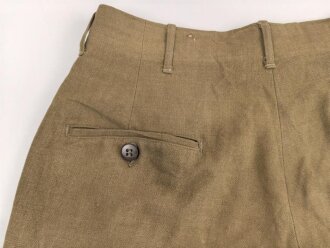 U.S. Army 2. Weltkrieg, Hose für Mannschaften, Modell 1937, getragenes Stück