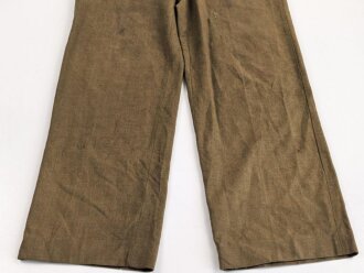 U.S. Army 2. Weltkrieg, Hose für Mannschaften, Modell 1937, getragenes Stück