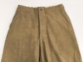 U.S. Army 2. Weltkrieg, Hose für Mannschaften, Modell 1937, getragenes Stück