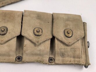 U.S. Army 2. Weltkrieg, Modell 1923 "Cartridge belt". Gebraucht