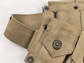 U.S. Army 2. Weltkrieg, Modell 1923 "Cartridge belt". Gebraucht