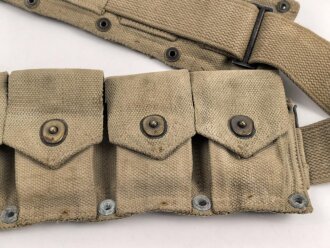 U.S. Army 2. Weltkrieg, Modell 1923 "Cartridge belt". Gebraucht