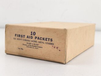 U.S. Army WWII, empty cardboard box for "10 First...