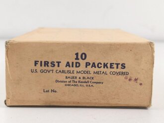 U.S. Army WWII, empty cardboard box for "10 First...