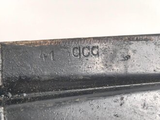 Klappspaten Wehrmacht. überlackiertes Stück , Hersteller gcq 41. Ungereinigt