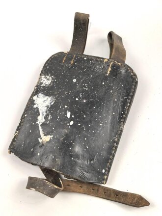 Spatentasche Wehrmacht aus Ersatzmaterial . Herstellerstempel, datiert 1942, WaA. Ungereinigtes Stück